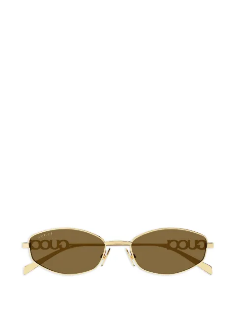 Gucci Eyewear oval-frame sunglasses Gold GG1802S005