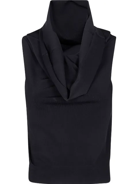 Nuur cowl-neck top Black B31136