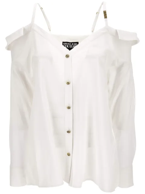 Versace Jeans Couture off-shoulder blouse White 78HAL202N0432