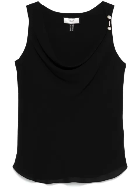 NISSA piercing-detail blouse Black TOP15681