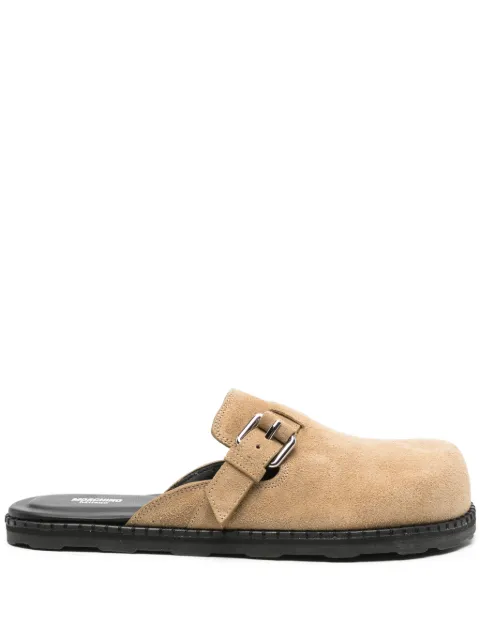 Moschino suede sabot with strap Neutrals MB10152G0MGF0