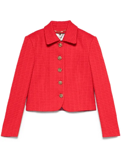 NISSA textured blazer Red J15782