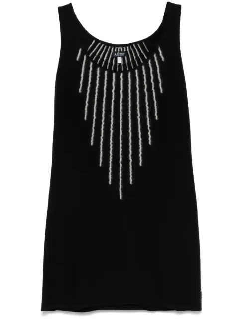 Giorgio Armani Pre-Owned 2000s fine-knit mini dress Black GA250PQ