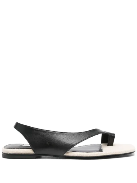 TOTEME leather sandals Black 252WAS0202LE0104208