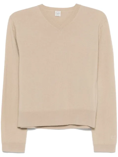 TOTEME V-neck knit sweater Neutrals 252WRT0432YA0016125