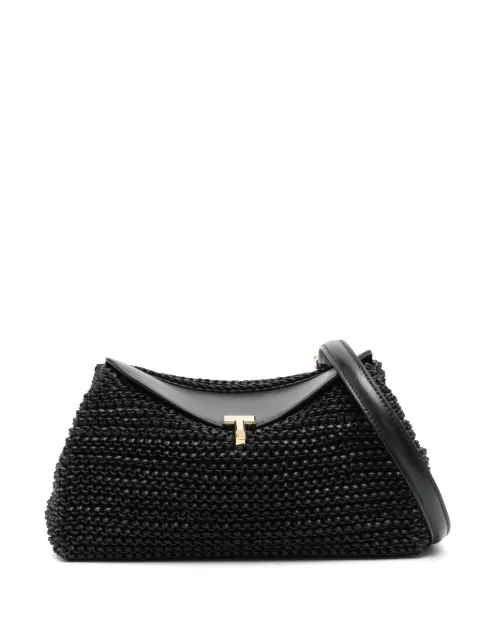 TOTEME T-Lock woven clutch Black 252WAL950LE0134001