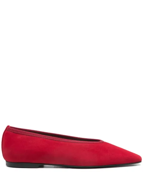TOTEME Minimalist ballet flats Red 252WAS0218LE0045076