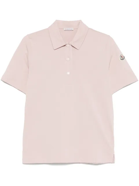 Moncler logo-patch polo top Pink K10938A0000289AJS