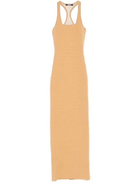 Jacquemus La Scala maxi dress Brown 251KN5722429