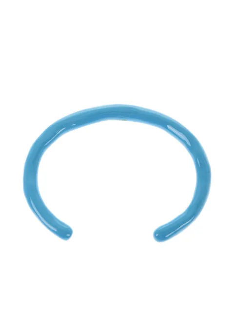 Jil Sander sculpted bangle Blue J11UY0027J12027