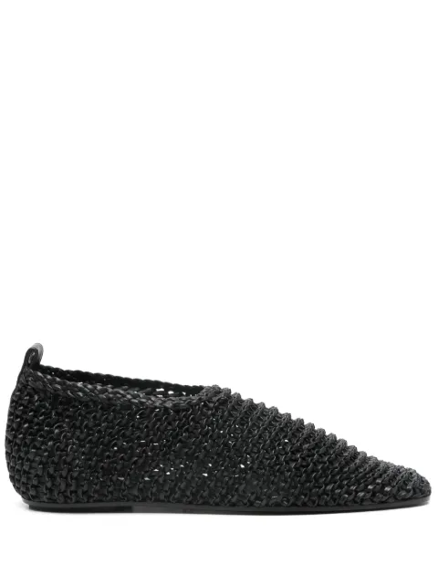 TOTEME woven ballet flats Black 252WAS2358LE0134001