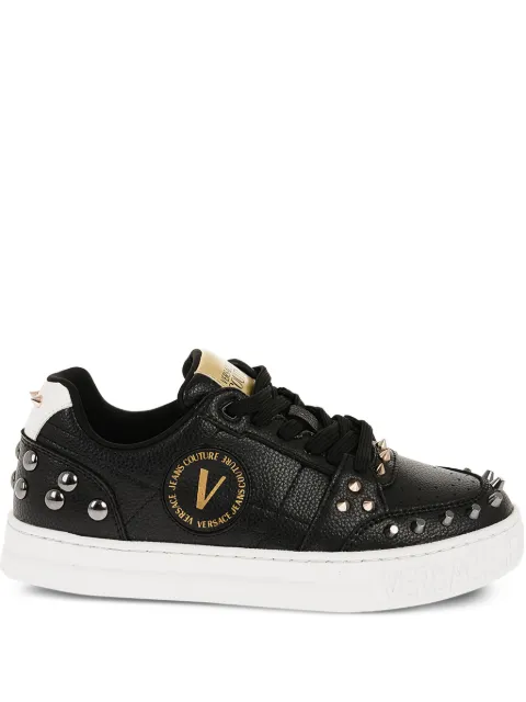 Versace Court 88 studded leather sneakers Black 75VA3SKCZP3