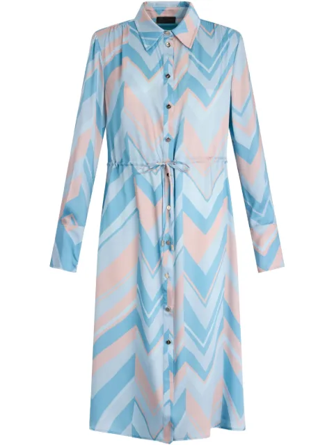LIU JO printed shirt dress Blue CA5351TS531