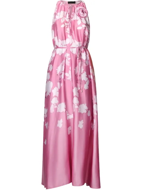 LIU JO printed satin dress Pink CA5387TS872