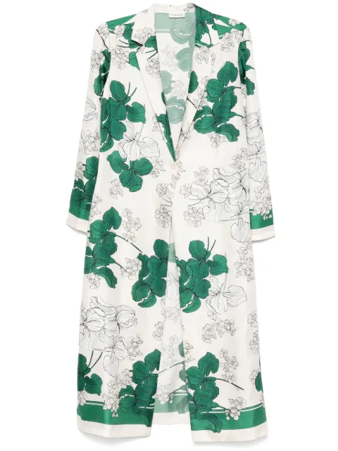 P.A.R.O.S.H. floral-print coat White D420410SERENELLA