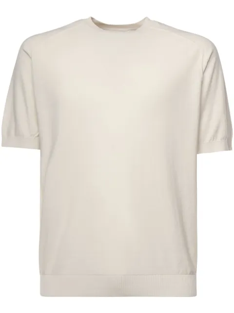 Eleventy fine-knit T-shirt Neutrals K76MAGK40MAT0A001