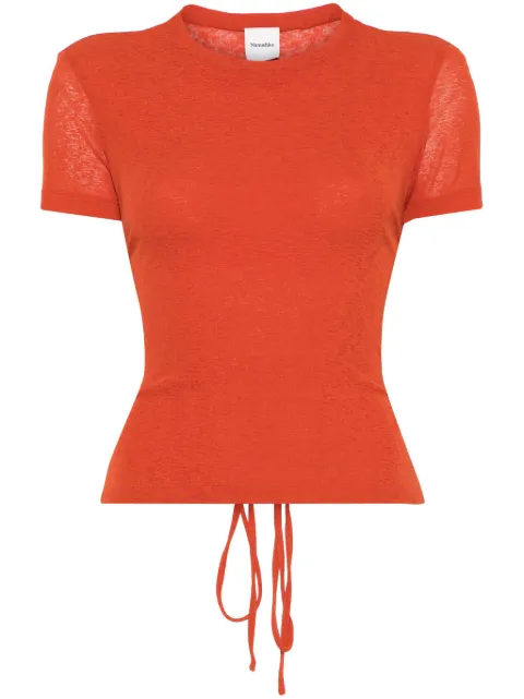 Nanushka Liema cropped T-shirt Orange NW25SSTP22519