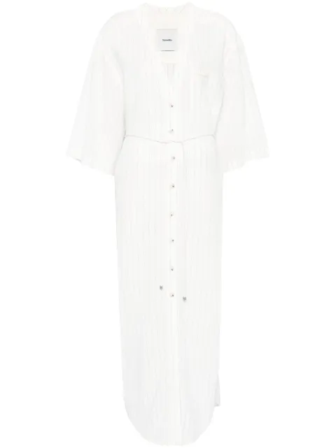 Nanushka striped shirt dress White NW25SSDR26700