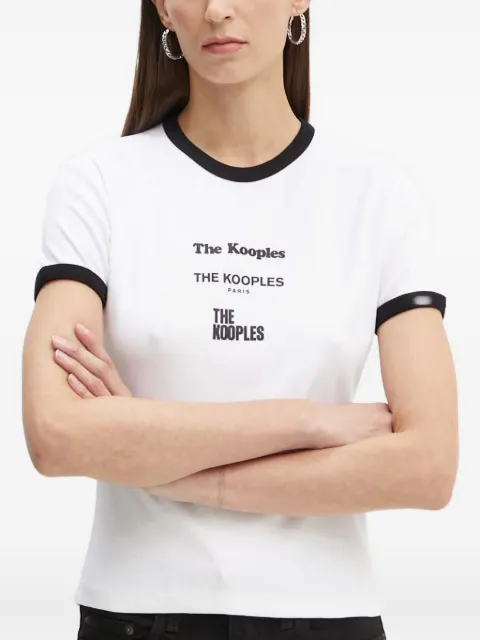 The Kooples Serigraphy crew-neck T-shirt White FTSC29000K