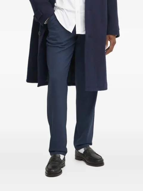 Les Deux Como embroidered-pockets trousers Blue LDM501072