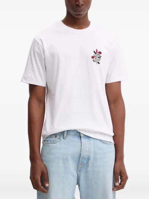 The Kooples embroidered-detail crew-neck T-shirt White HTSC29036K