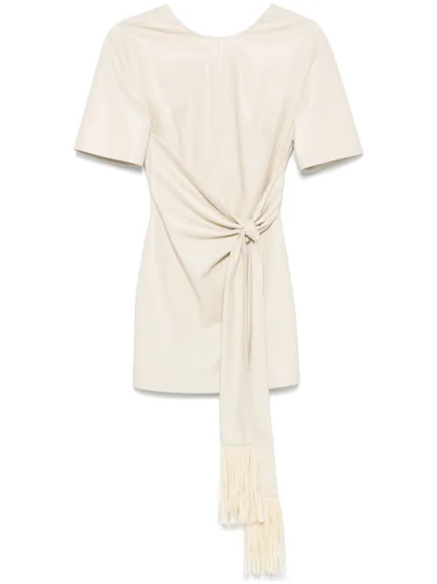 Nanushka knot-detail mini dress Neutrals NW25SSDR21693