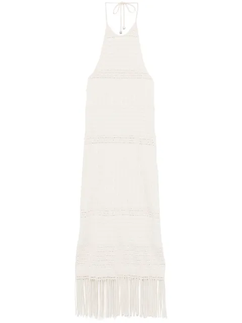 Nanushka textured midi dress Neutrals NW25SSDR27005
