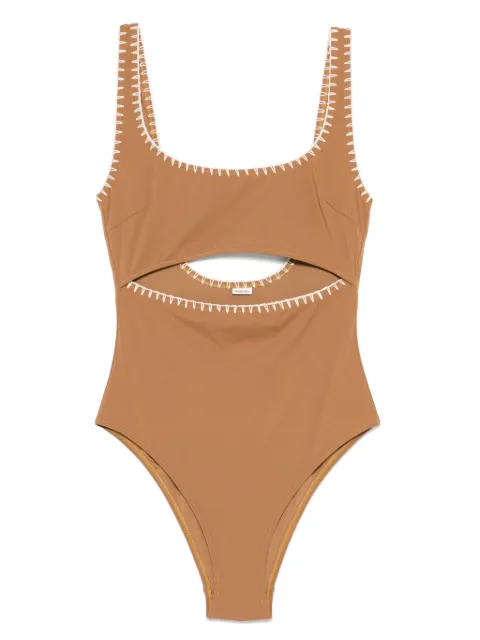 Nanushka Sorena swimsuit Brown NW25SSSS36676