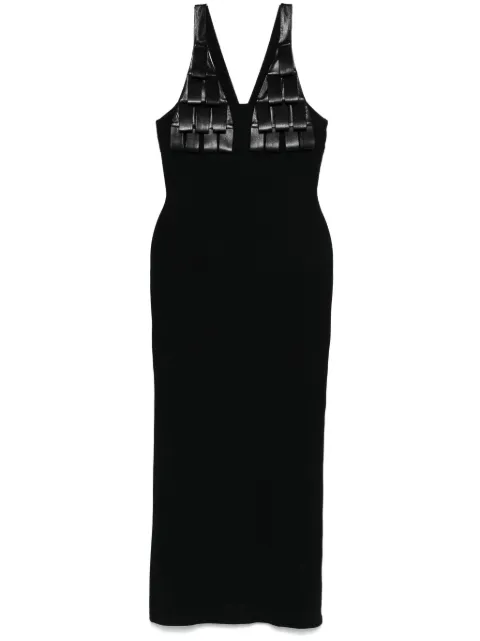 Nanushka Gildah maxi dress Black NW25SSDR27399