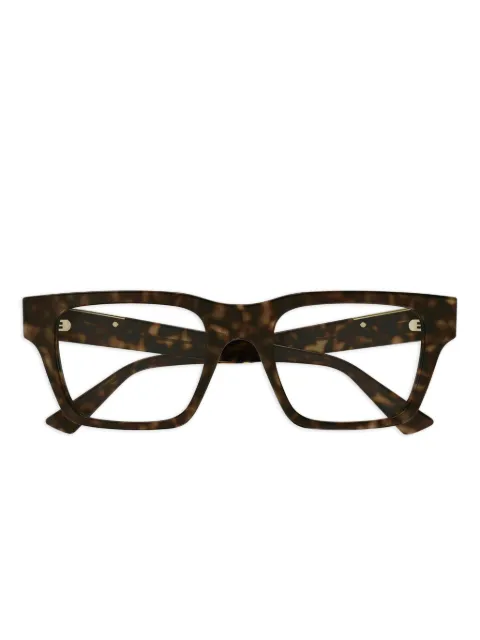 Gucci Eyewear tortoiseshell rectangle glasses Brown GG1889O002