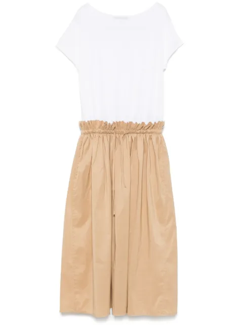 Fabiana Filippi gathered-detail midi dress White ABD275F626L374