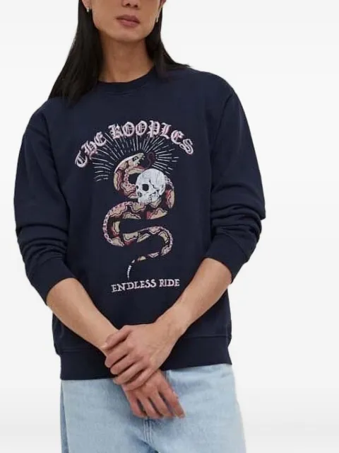 The Kooples snake skull sweatshirt Blue HSWE28005K