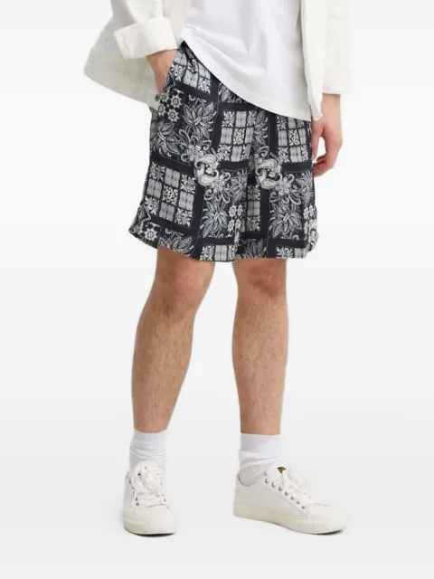 The Kooples paisley-patterned shorts Blue HSHO28059K