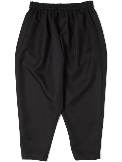 Yoshiokubo elasticated tapered trousers Black NEWYKPT03