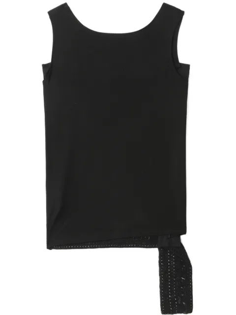 Y's strap-detail top Black YPB04204