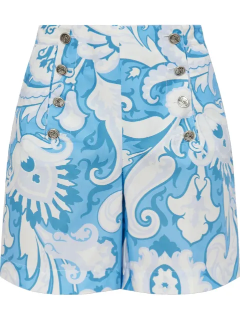 ETRO paisley-print shorts Blue WREB000799SA5I1