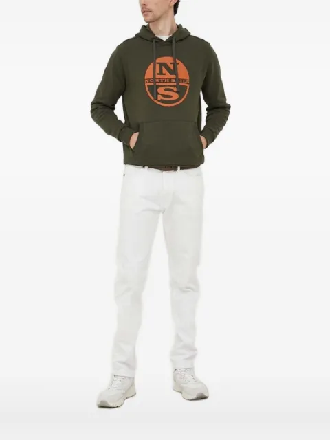 North Sails logo-print hoodie Green 691161