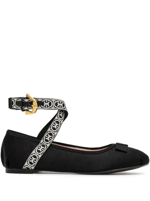 Coccinelle ankle-strap ballerina shoes Black E4S16190301