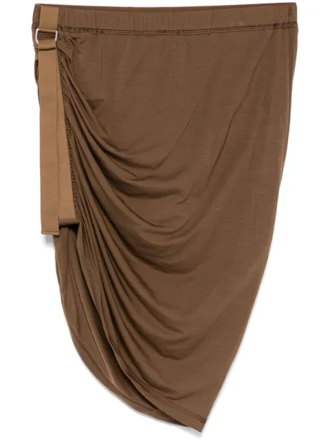 Helmut Lang asymmetric skirt Brown P01HW301