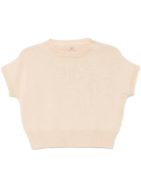 Teddy Cashmere Genova top Neutrals GENOVASLEEVELESS