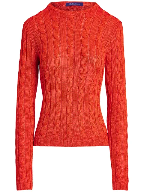 Ralph Lauren Collection Aran-knit jumper Orange 290900054024