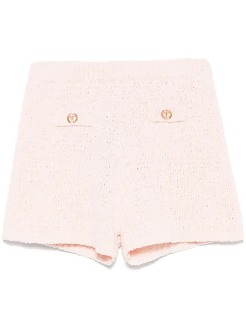 TWINSET Oval T-buttons knitted shorts Pink 251TP3441