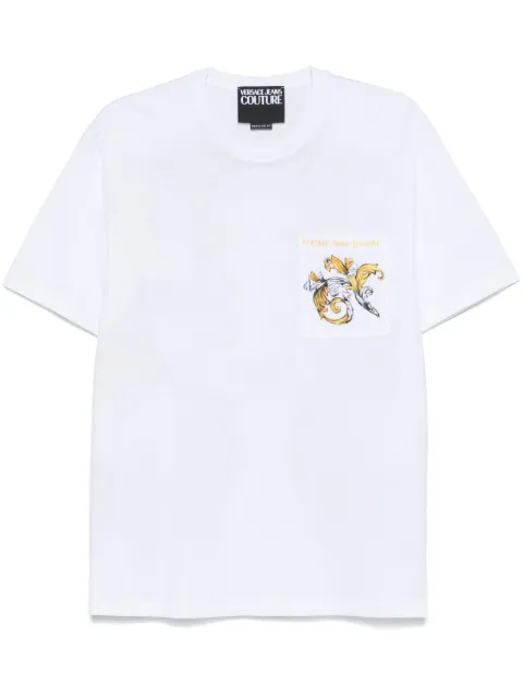 Versace Jeans Couture logo-print T-shirt White 78GAH6RBJS462