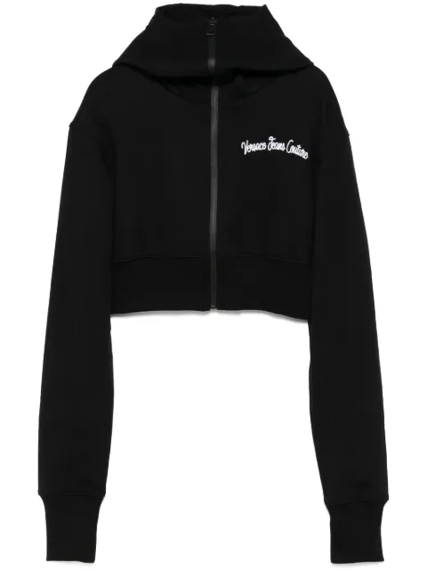 Versace Jeans Couture cropped hoodie Black 78HAIC08CF00C