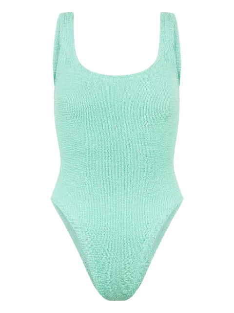 Hunza G Square Neck swimsuit Green SQUARENECKSWIMM