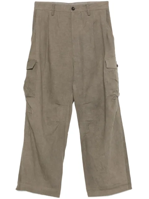 Ziggy Chen pleat-detail trousers Grey 0M2510514