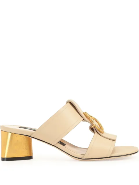 Sergio Rossi 50mm Sea Scale sandals Brown B11490MMVT06154