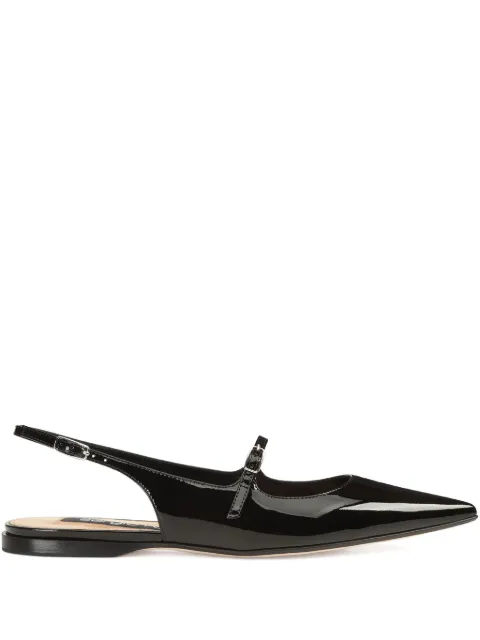 Sergio Rossi leather ballet flats Black B11470MVIV01170