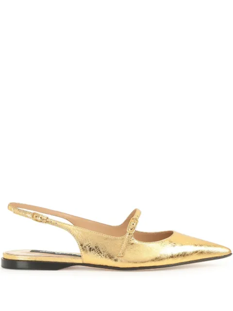 Sergio Rossi Godiva ballerina shoes Gold B11470MINL01170