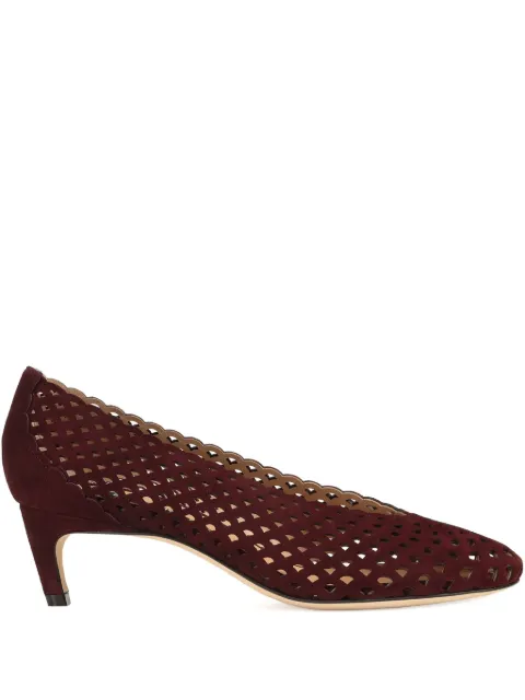Sergio Rossi 50mm leather pumps Red B11591MCAZ01110